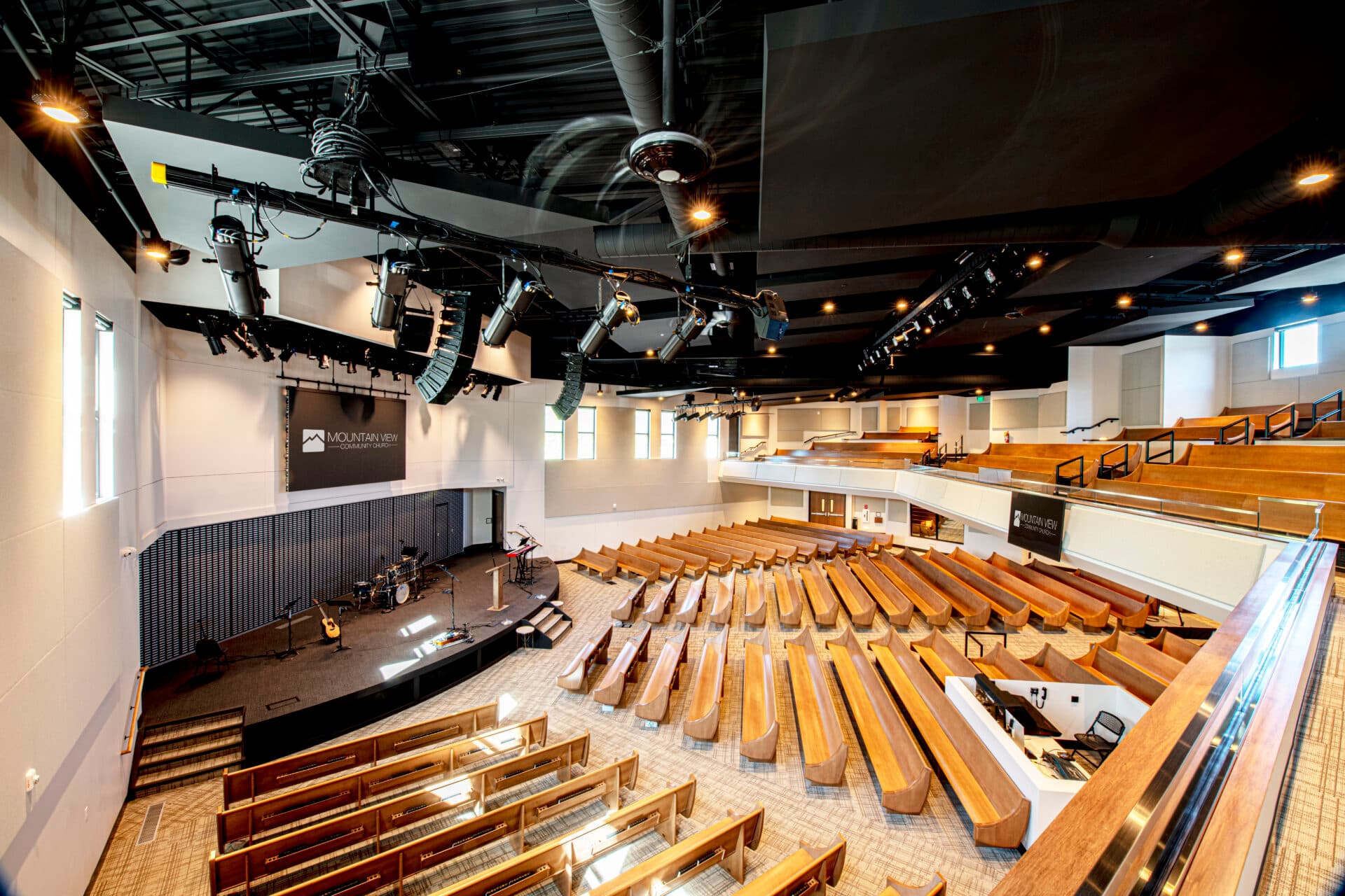 Auditorium perspective concept of the PRACI new church building