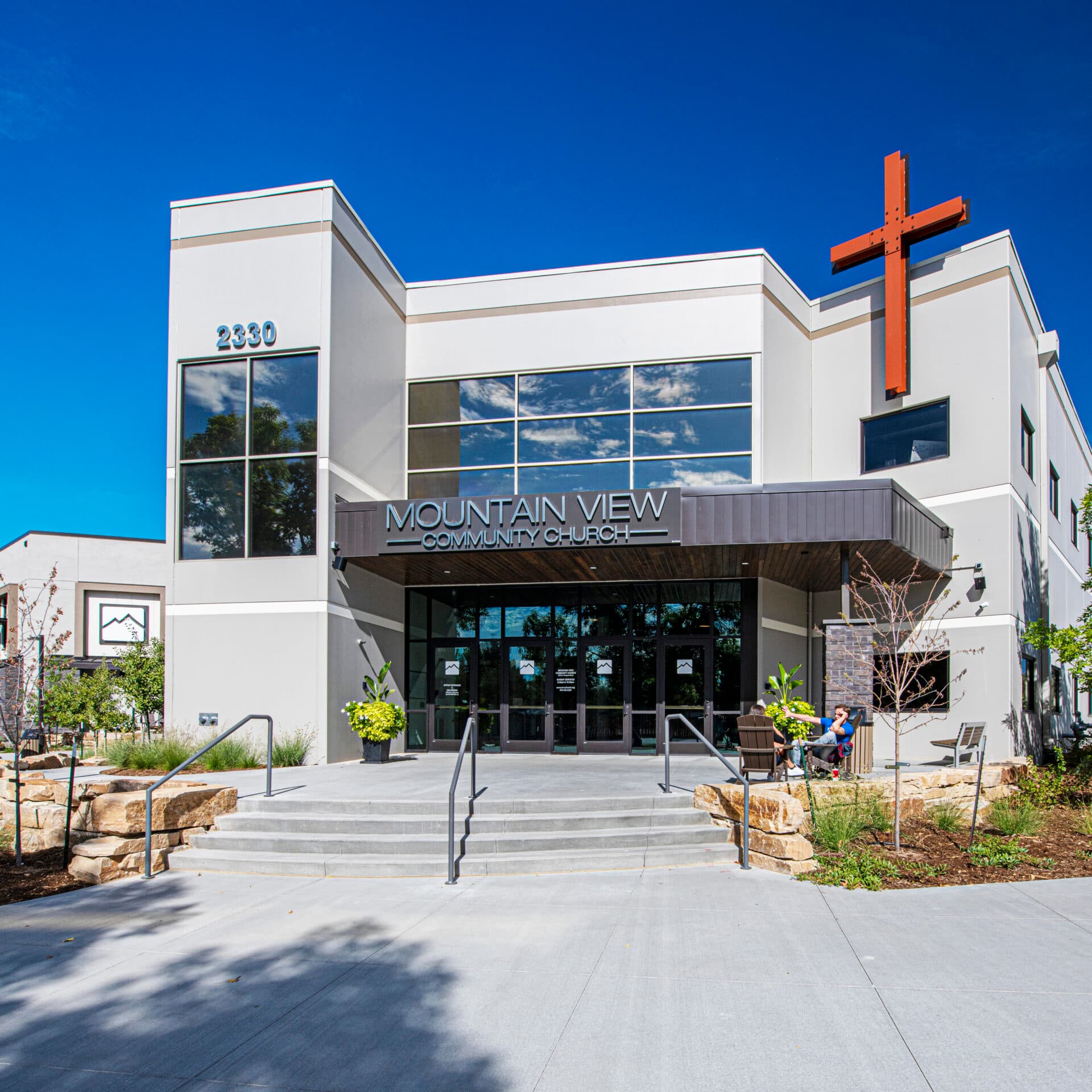 Front view concept of the PRACI new church building